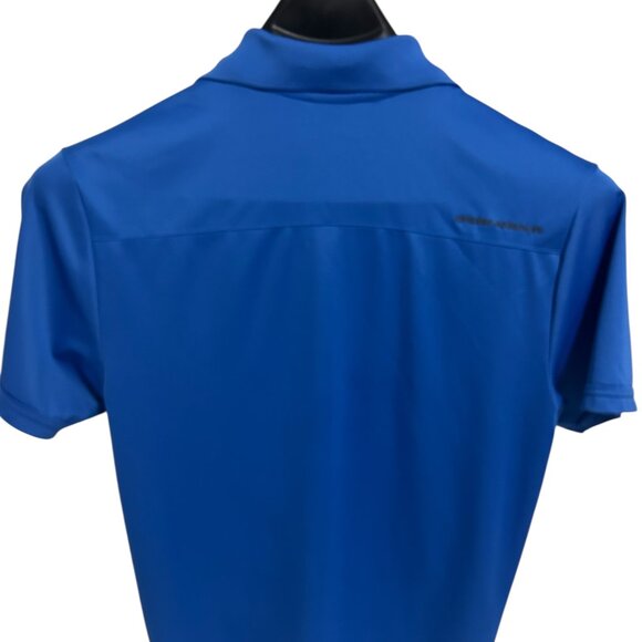Under Armour Heatgear Golf Polo Shirt Size Medium Loose Fit Logo Blue - Picture 6 of 6